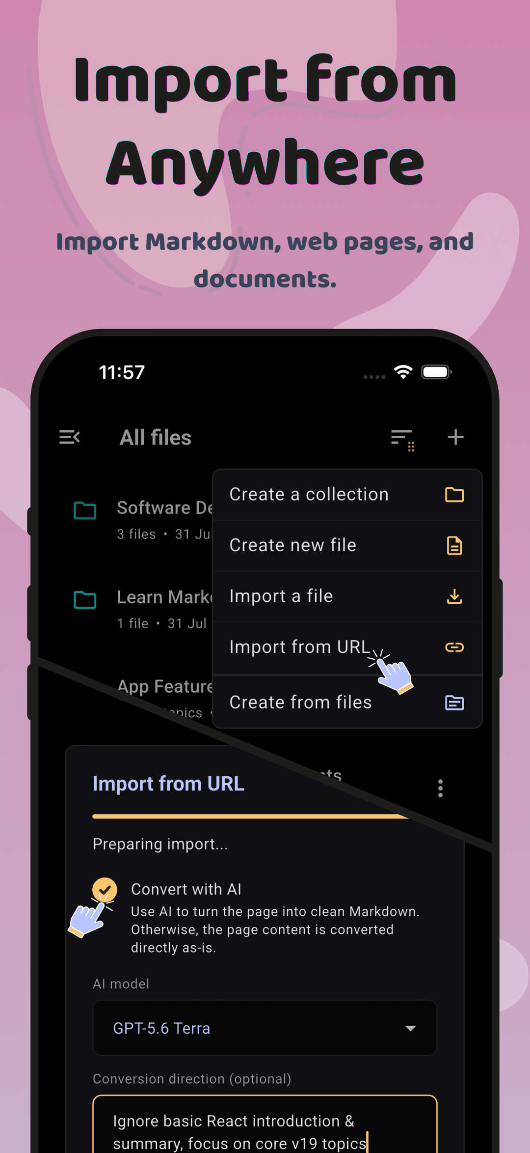 Import from Anywhere